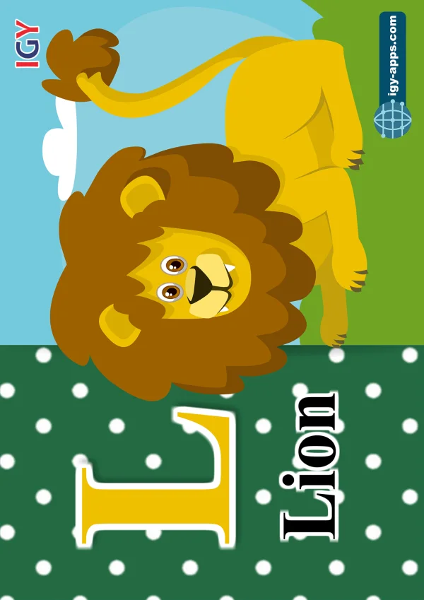 Lion — أسد — Letter L