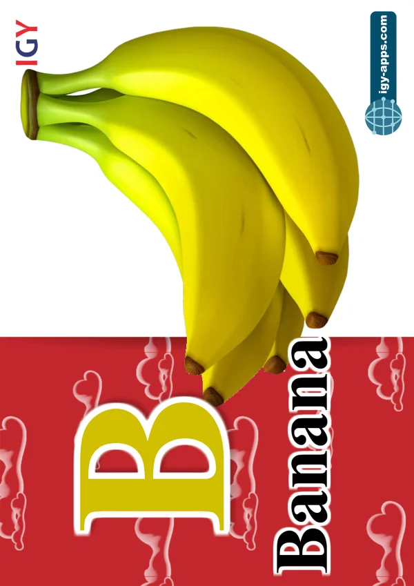 Banana — موز — Letter B