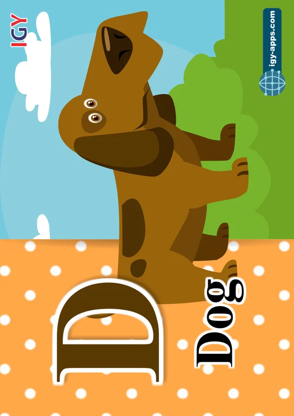 Dog — كلب — Letter D