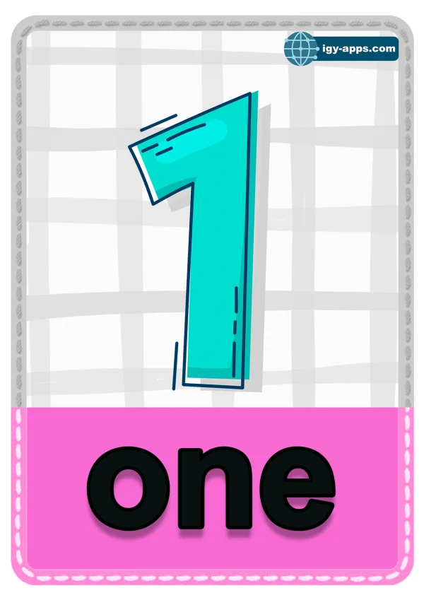 One — ١ واحد — Number 1