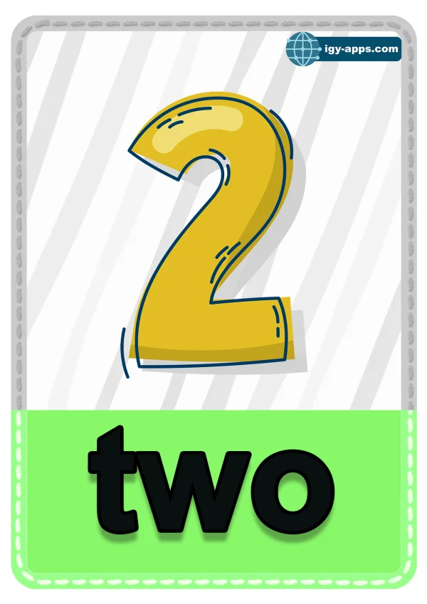 Two — ٢ اثنان — Number 2