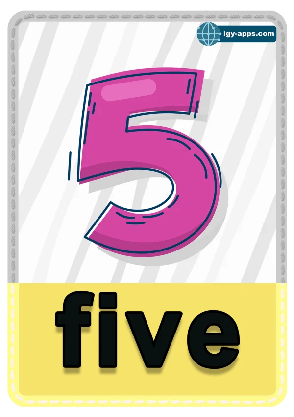 Five — ٥ خمسة — Number 5