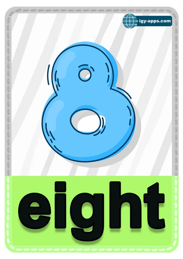 Eight — ٨ ثمانية — Number 8
