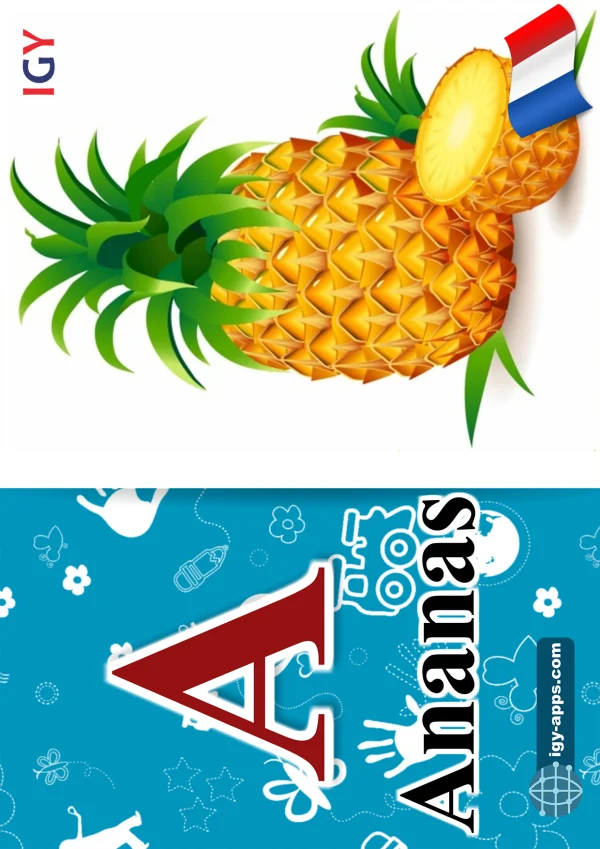 Pineapple — أناناس — Letter A