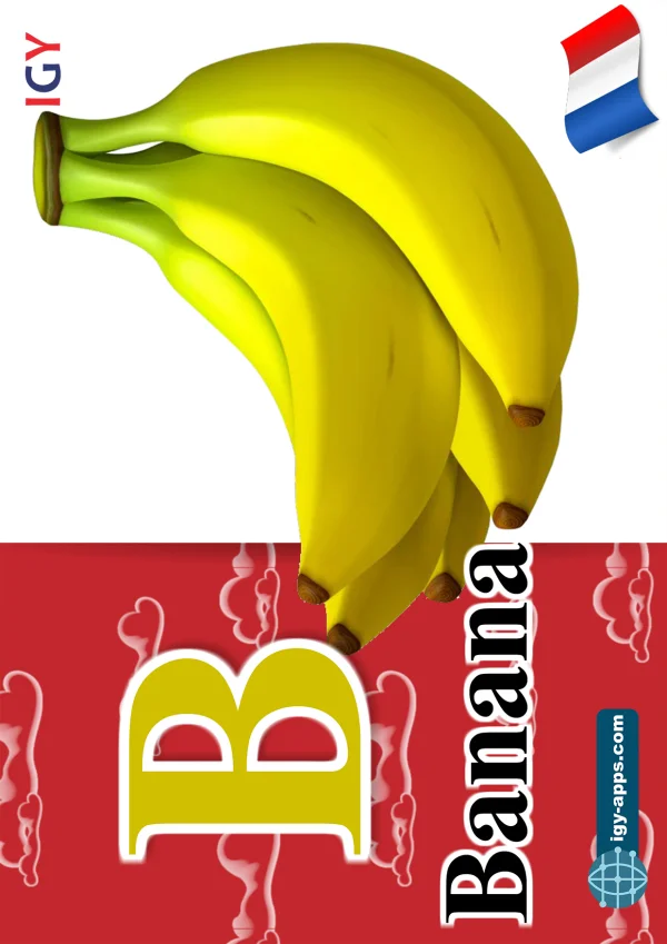 Banana — موز — Letter B