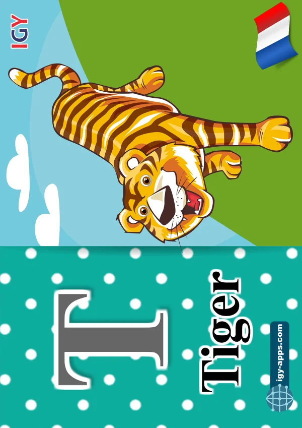 Tiger — نمر — Letter T