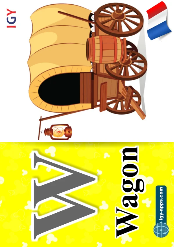 Wagon — عربة قطار — Letter W
