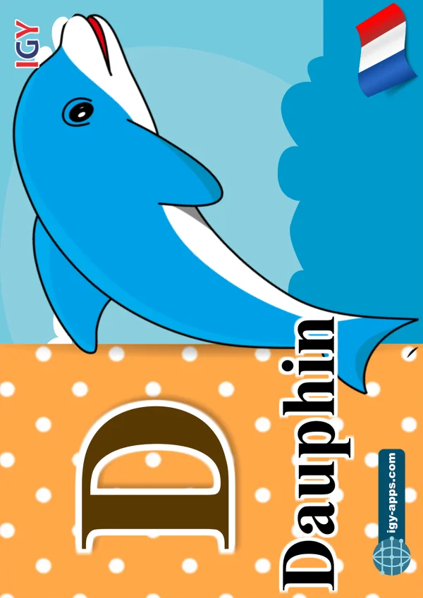 Dolphin — دولفين — Letter D