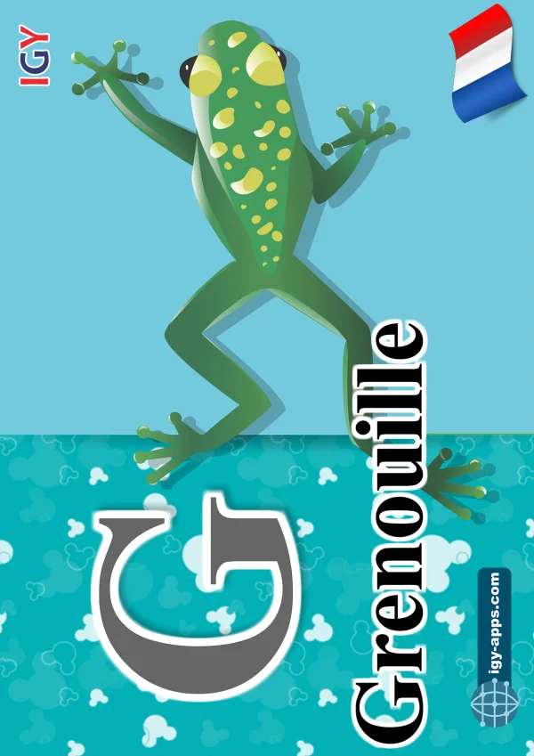 Frog — ضفدع — Letter G