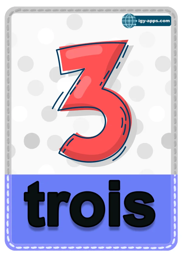 Three — ٣ ثلاثة — Number 3