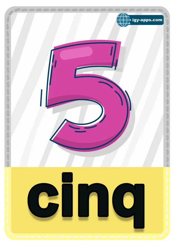 Five — ٥ خمسة — Number 5