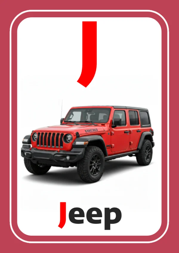 Jeep — جيب — Letter J