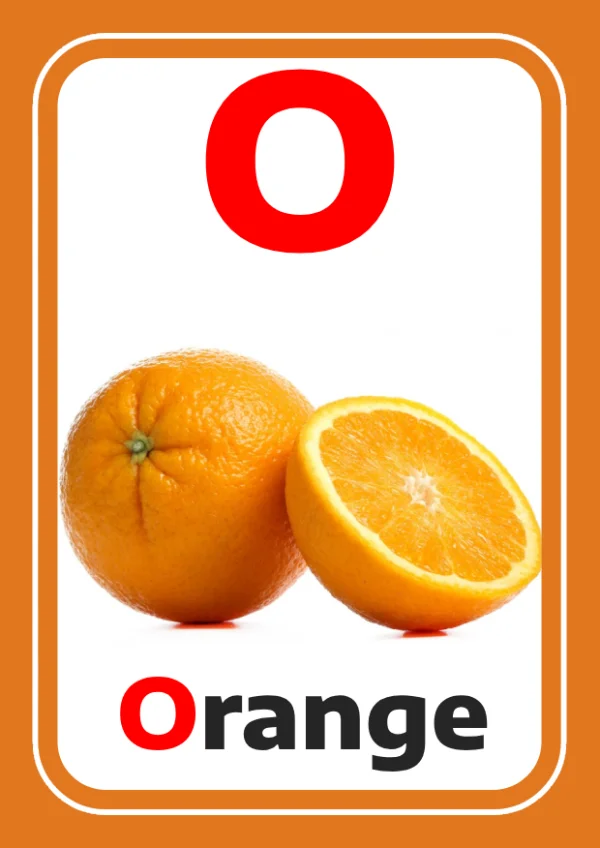 Orange — برتقال — Letter O