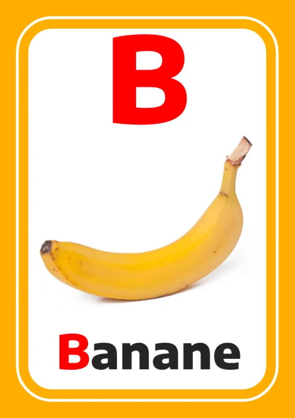 Banana — موز — Letter B