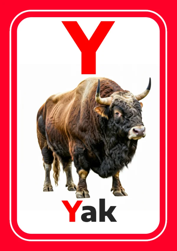 Yak — ثور الياك — Letter Y