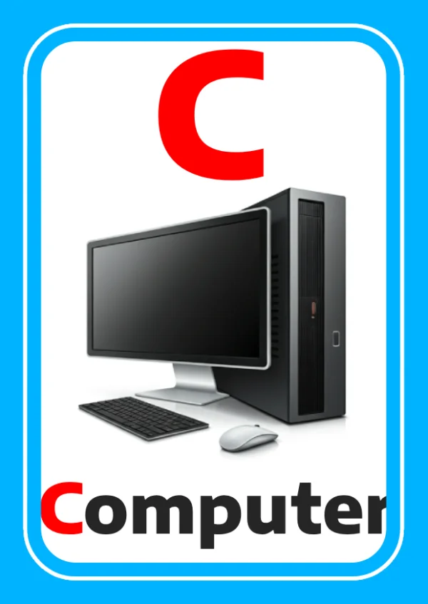 Computer — كمبيوتر — Letter C