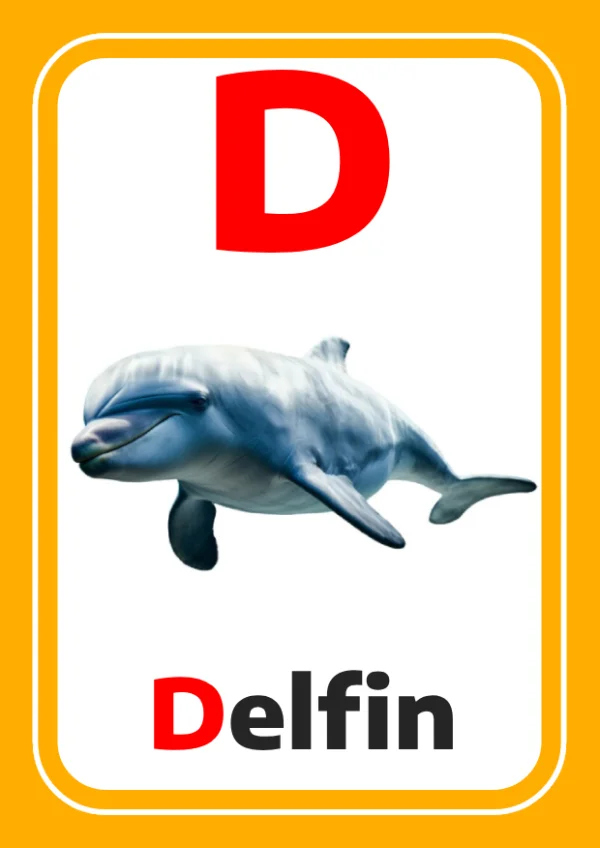 Dolphin — دولفين — Letter D