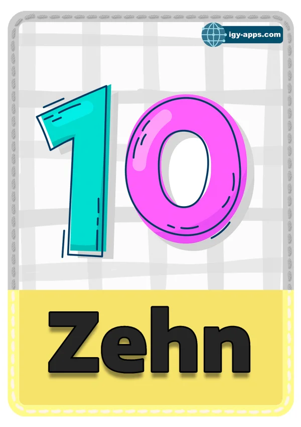 Ten — ١٠ عشرة — Number 10