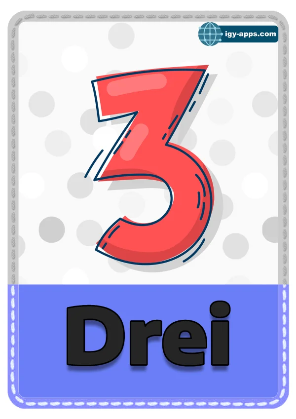 Three — ٣ ثلاثة — Number 3