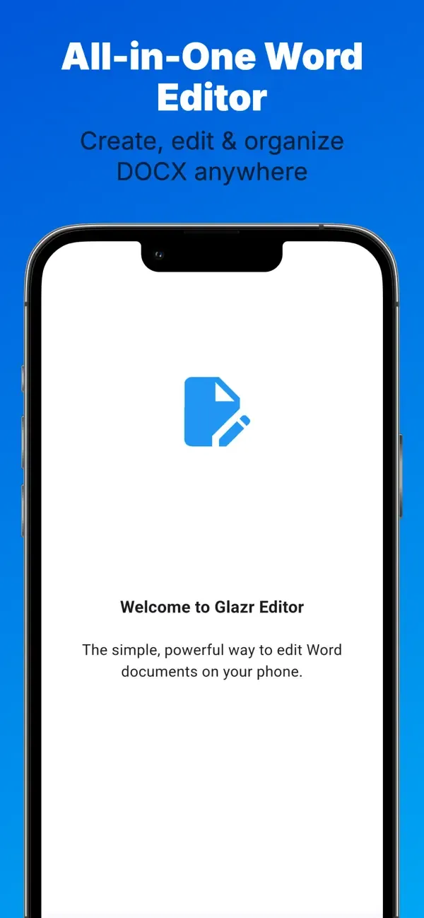 Glazr DOCX File Editor — 1