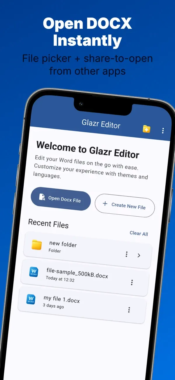 Glazr DOCX File Editor — 2