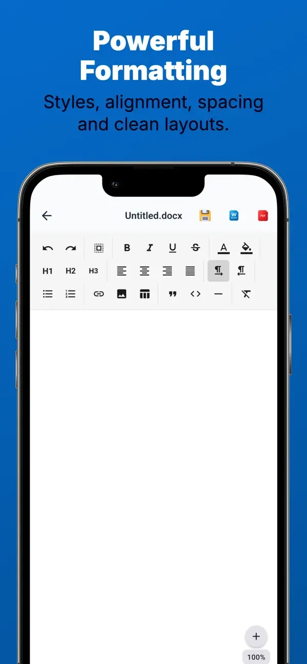 Glazr DOCX Word Editor Pro — 3